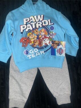 Paw Patrol Blue Hoodie and Gray Jogger Set